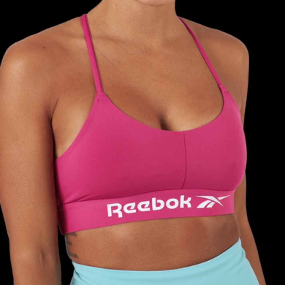 Reebok Wor Commercial Speedwick Bra in "Seprpi" Pink NEW- Sz. Lrg